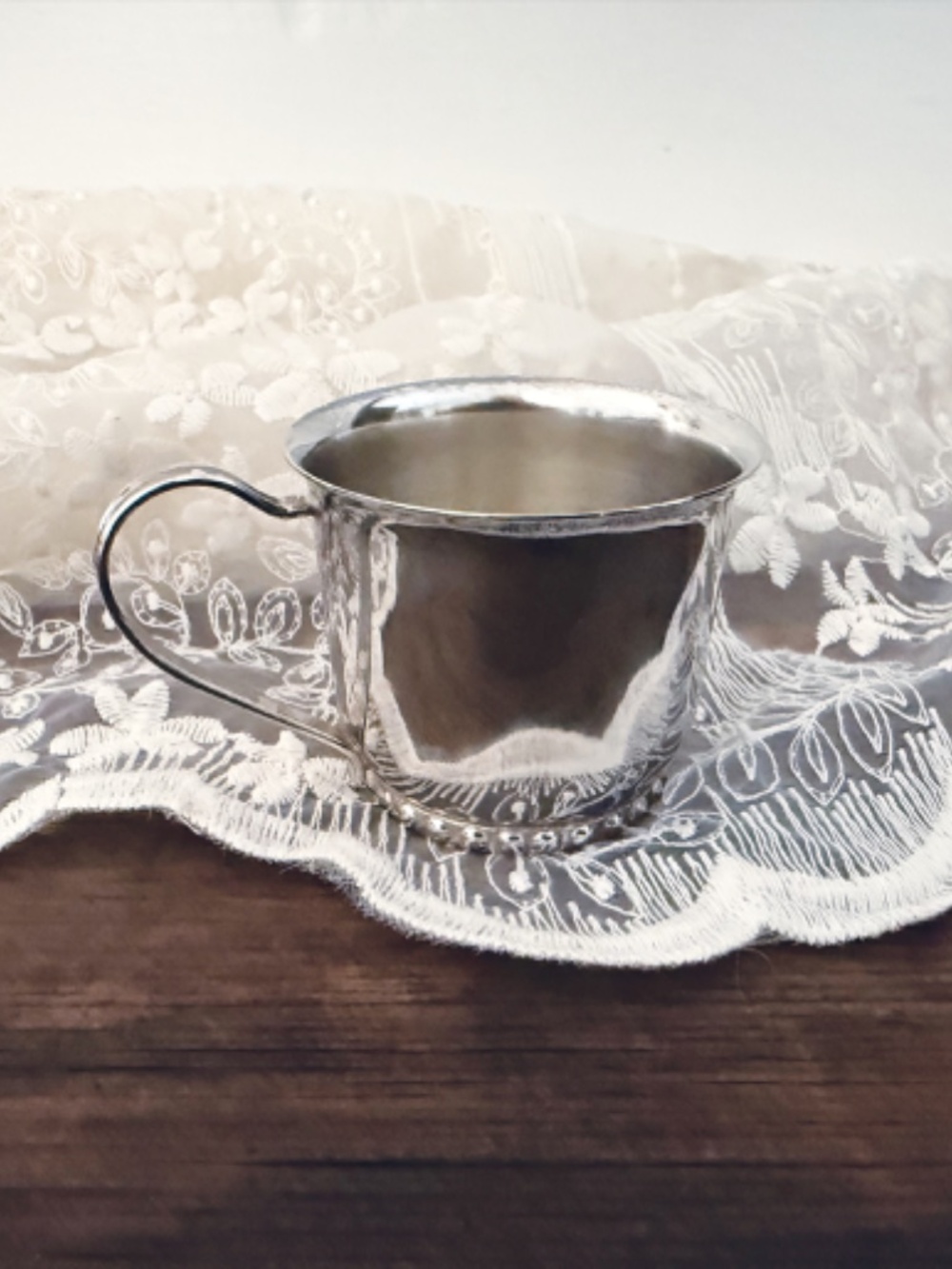 Silver Plated Baby Cup - Picture 2 of 4